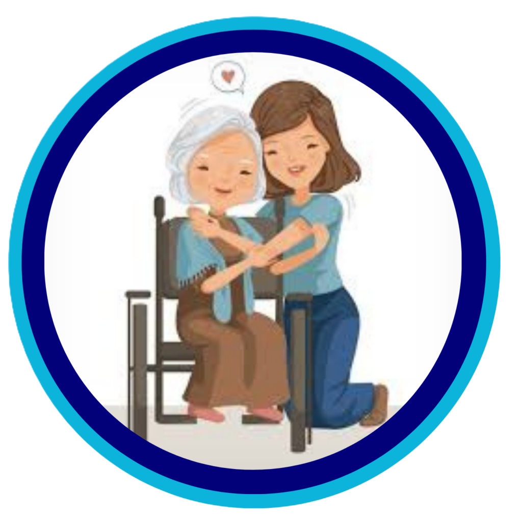 Caregiver providing medication reminders and daily routine support for seniors receiving home care in Bergen County, NJ