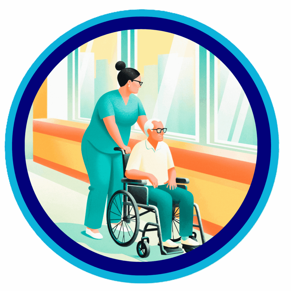 Caregiver assisting the elderly with dressing and toileting, ensuring dignity through personal care services in Bergen County, NJ